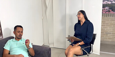 Horny Sexologist Lets Her Patient Give It To Her Hard - Melani Rincon