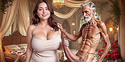 Big Tits Asian Teen wants to get Fucked By Old Grandpa