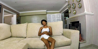 I gave this EBONY TEENAGER warmed moments on the bed before she asked for RAUNCHY BUM SEX right after