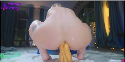4k Teen Extreme Deep Anal Stretching Training With My New Hankeytoy Dildo