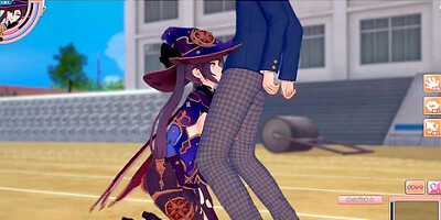 Erotic encounter with a spellbinding anime enchantress