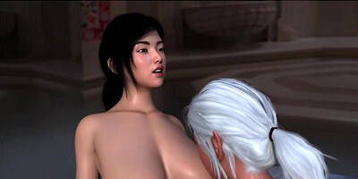 Japanese Asian And Elf Lesbian Strapon Scenes
