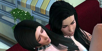 Sims 4 lesbian encounter with two fiery women