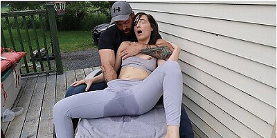 Squirting In Public - Neighbours Watching Me Squirt