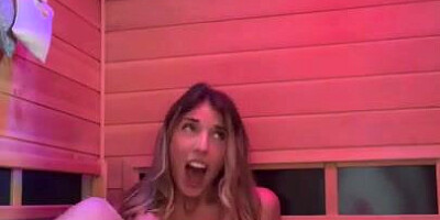 Skylar Mae And Stellagirl777 Have Some Joy In The Sauna