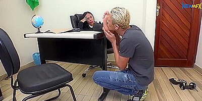 Foot Worshipping At The Office Femdom Porn
