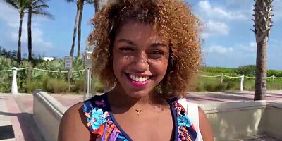 French ebony teenager stepcousin Milu Blaze wants a rail on a yam-sized foreign penis