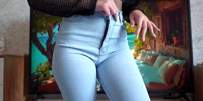 Flawless Butt Denim Attempt On Drag POINT OF VIEW Pussy-smothering