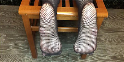 Kelly Feet Girl Show New Fishnets Foot Fetish Pov Nylon Stockings