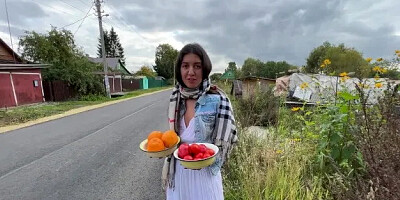 I Asked the Farmer to Show how She Grows Juicy Fruits and Vegetables...