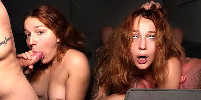 A Curvy Redhead Gives It to Me on the Table