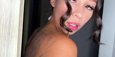 Horny Voyeur Caught Him in the Shower