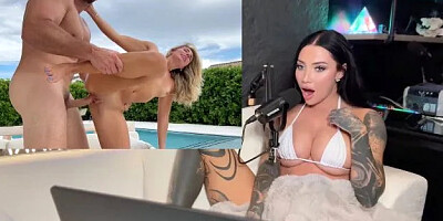 Bonnie Blue & J Mac, Porn Asmr Reaction, British Slut gets Her Pussy Stretche...