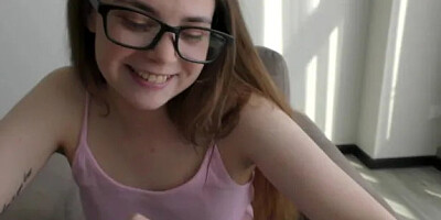 Naughty Teen Bookworm Learns Anatomy on a Real Big Cock ! 18 Y.o.