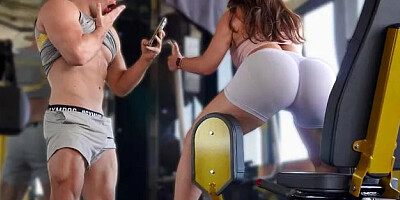 Gym Photographer Picks Up Fit Girl from Workout to Creampie