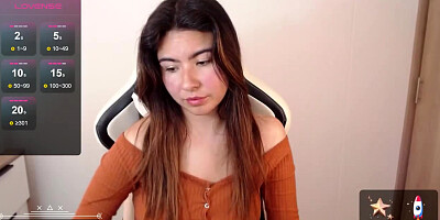 Natural big boobs super cute slim web brunette teen