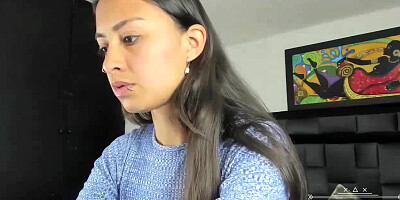 Skinny small tits webcam solo petite piercing teen