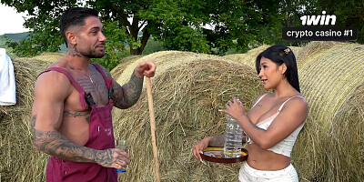 Latina Cuckold Fucks Her Farmer Outdoors before Her Husband Arrives