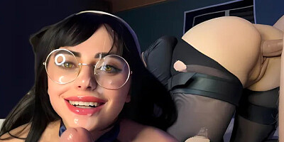 Mamsa Aeons Echo Banged a Hot Cosplayer and Came on Her Glasses