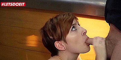 Steak And Blowjob Day Specials In A Public Spanish Restaurant With Pablo Ferrari, Caomei Bala And Max Cortes
