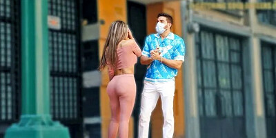 Big Booty Latina Seduces the Rich Stranger to Fuck Her Juicy Pussy