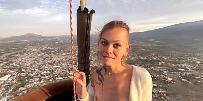 Risky Sex on a Hot Air Baloon Over the Pyramids in Mexico City