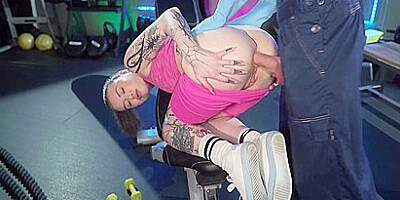 Eden Ivy Folds Up Her Flexible Tight Body And Takes A Huge Cock In Her Ass