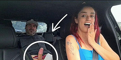 Passenger Masturbates behind the App Driver!