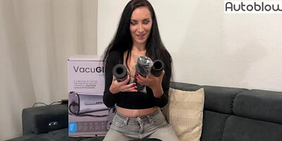 Gave a Blowjob to a Stranger and Tested Vacuglide from Autoblow on Him