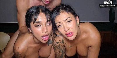I Fulfill My Husband's Dream and We have a Threesome with My Best Friend - Ya...