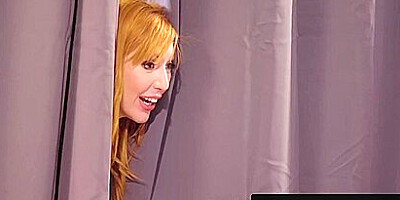 Sneaky Redhead Milf Lauren Philips Gets Spitroasted By Stepsons Without Them Knowing!