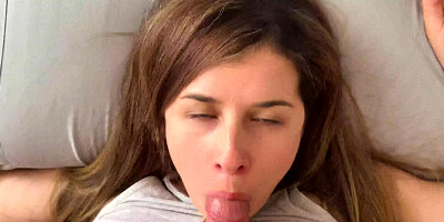 I woke up my stepsister with my cock after a party