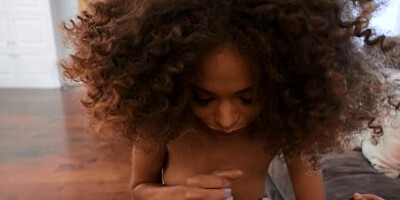 Petite Ebony chick Cecilia Lion has oral sex with Rico Hernandez