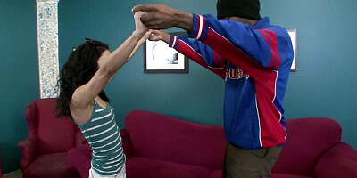 Pornstar sex with graceful Jack Napier and Tia Cyrus from Interracial Pass