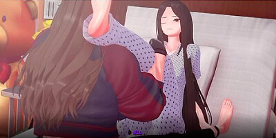 Twisted World Remake Patch 4 Part 27: New Scenes - Stepsister Masturbates Me During Stretching