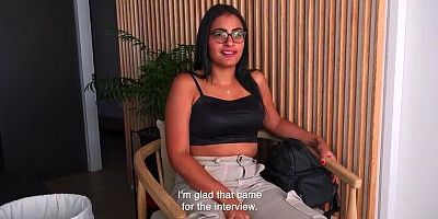 She began with Yes Master... highly promising for this TEENAGE LATINA with glasses
