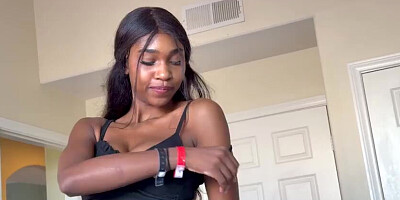 Goregous Black Teenager Athelete Makes First-ever Porn video