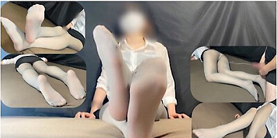 Sprinkle A Lot Of Semen On Her Beautiful Legs And Bukkake A New Office Lady You Are Interested In