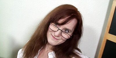 Mature NL featuring model's cum in pussy scene
