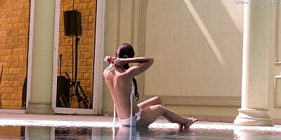 Marvelous Stefanie Moon and Stephanie Moon's pool girls dirt