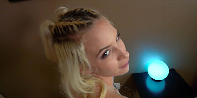 Blonde girlfriend is stuffed deep by her lover and filmed in a POV style