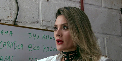 Blindfolded chick blows a master and sits on his hard cock