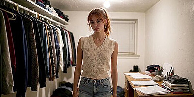 Copper Red Girl Gets Pounded in Closet