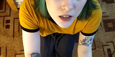 This Stunning Freaky Teen Will Blow Off Not Only Your Cock But Mind Too