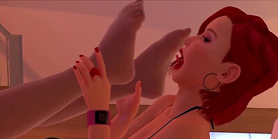 Lesbian Foot Fucking