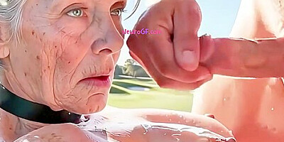 Homeless granny found on golf course gangbanged