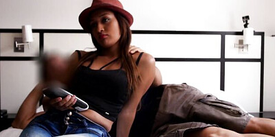 Bewitching sugar's deep throat smut