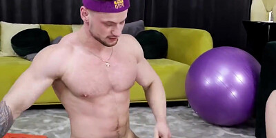 Fat Girls Physical Trainer Exercises Her Asshole - Blowjob With Julia Lane