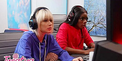 Jessie Saint And Ana Foxxx In Take Their Stream To The Next Level With A Wild Desk Fuck Session