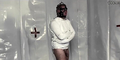 Mistress Domme April - Gimps predicament bondage - Psycho bedroom - staaioplus